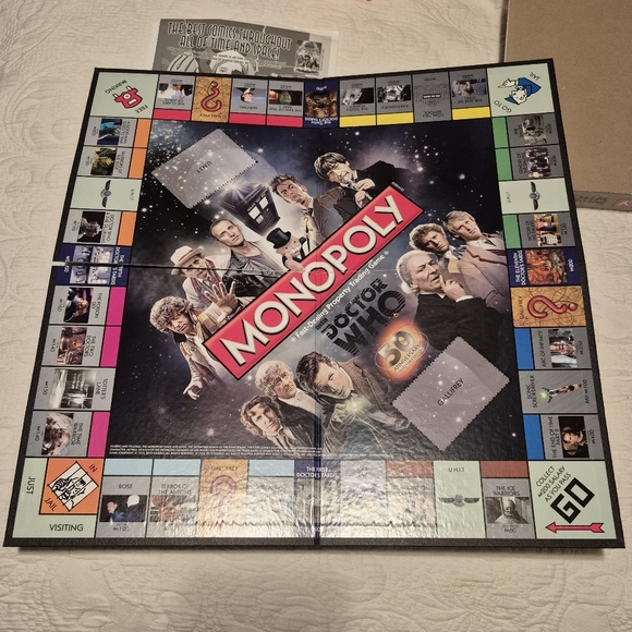 Monopoly Dr. Who box has shelf wear new inside unopened packaging - Picture 3 of 5